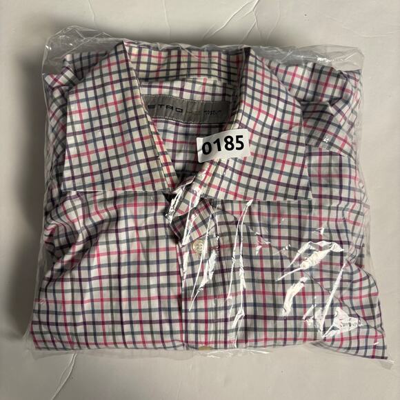 Etro Shirt Mens 42 Large Multicolor Check Plaid Made in Italy Long Sleeve Cotton - Picture 12 of 12